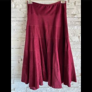 Aqua brand maroon red cordoroy skirt